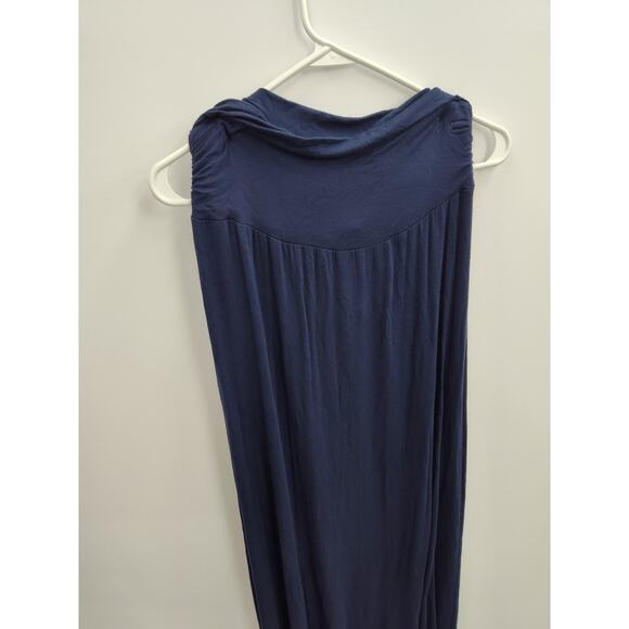 AB Studio Navy Blue Maxi Skirt - Picture 4 of 5
